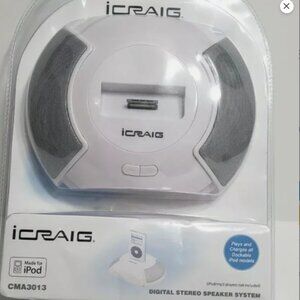 iCraig 2.1 speaker for iPod Stereo Speaker System White-Sealed